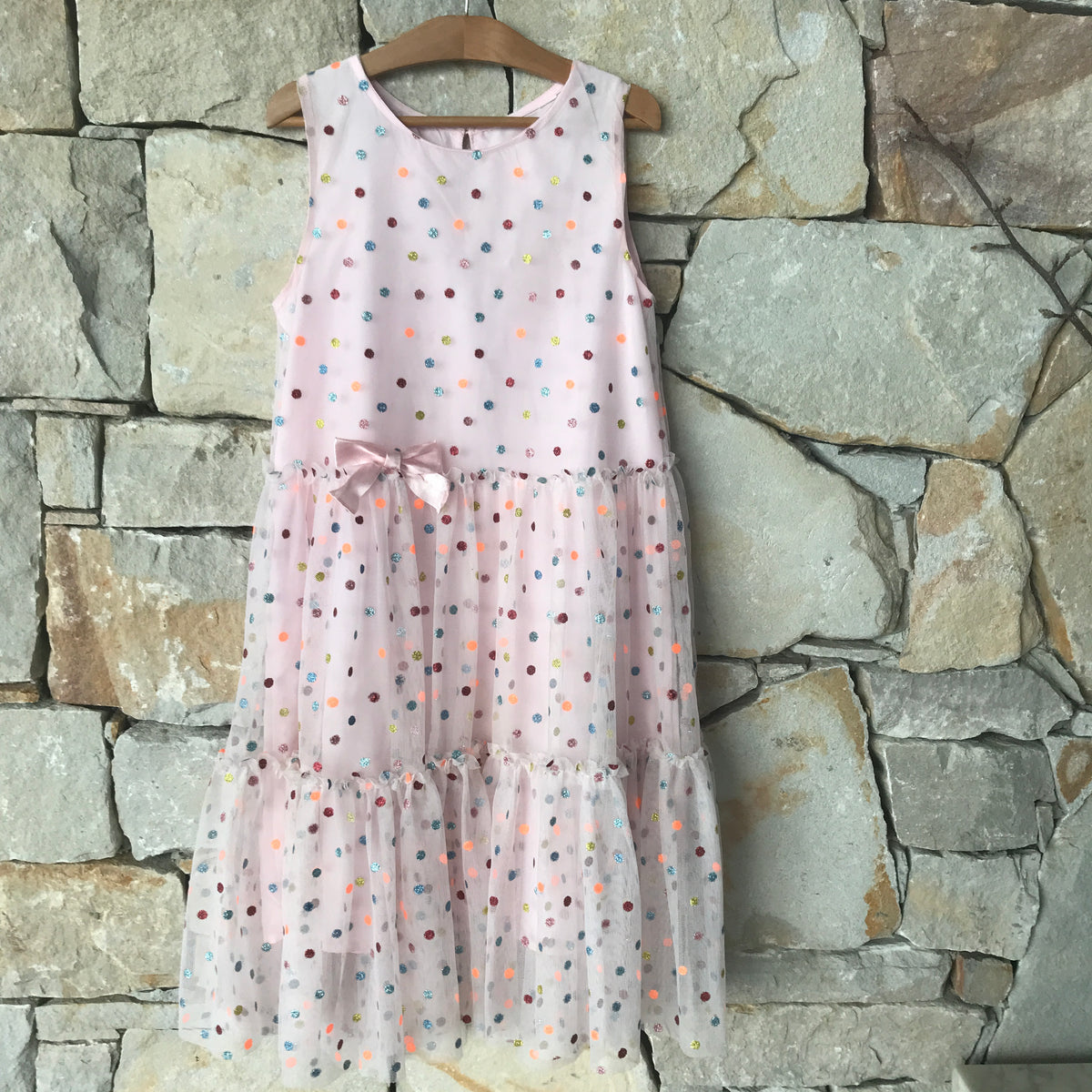 Glitter like the stars spotty dress - size 9