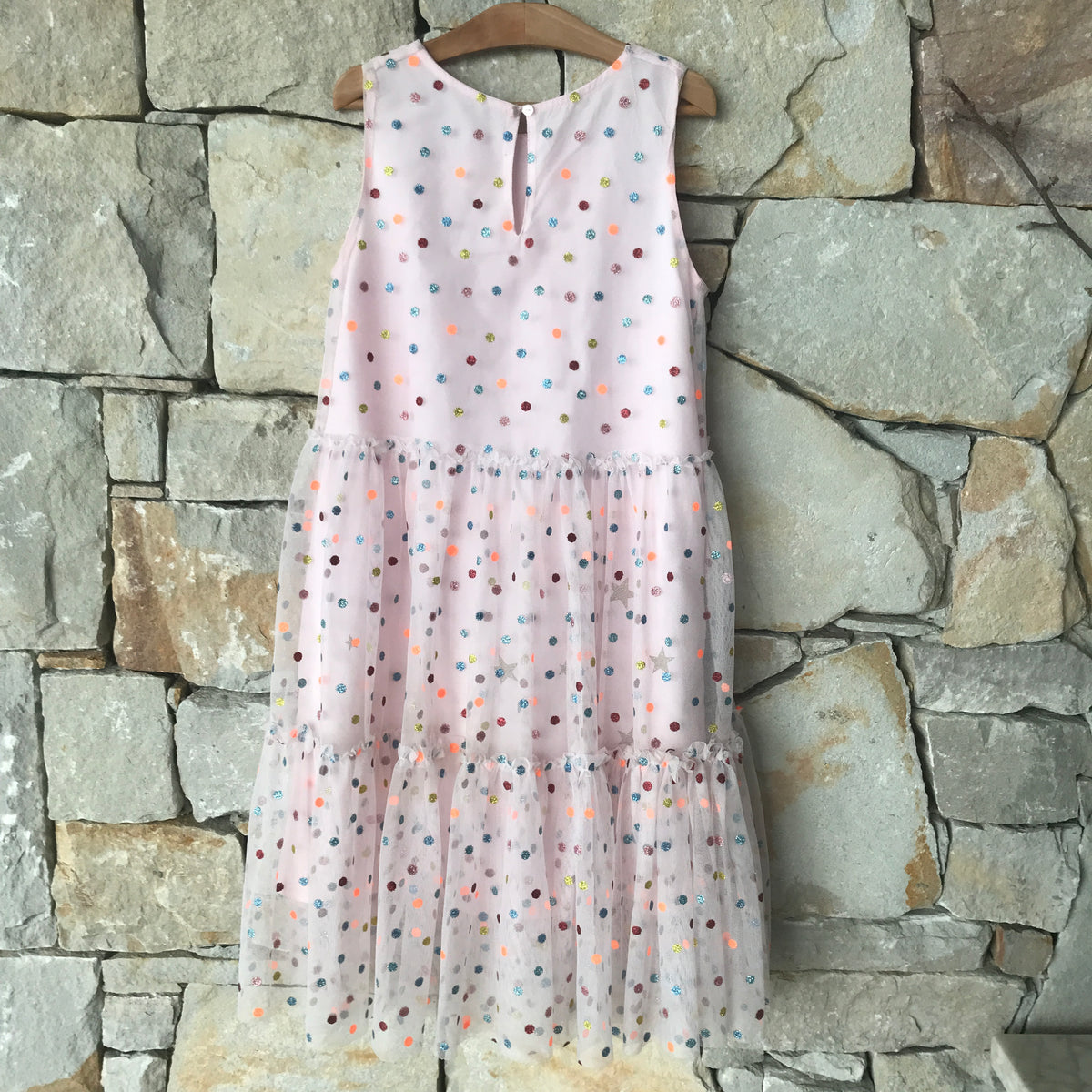 Glitter like the stars spotty dress - size 9