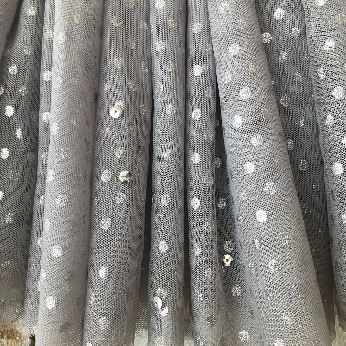 Tulle and silver dots skirt - size 5