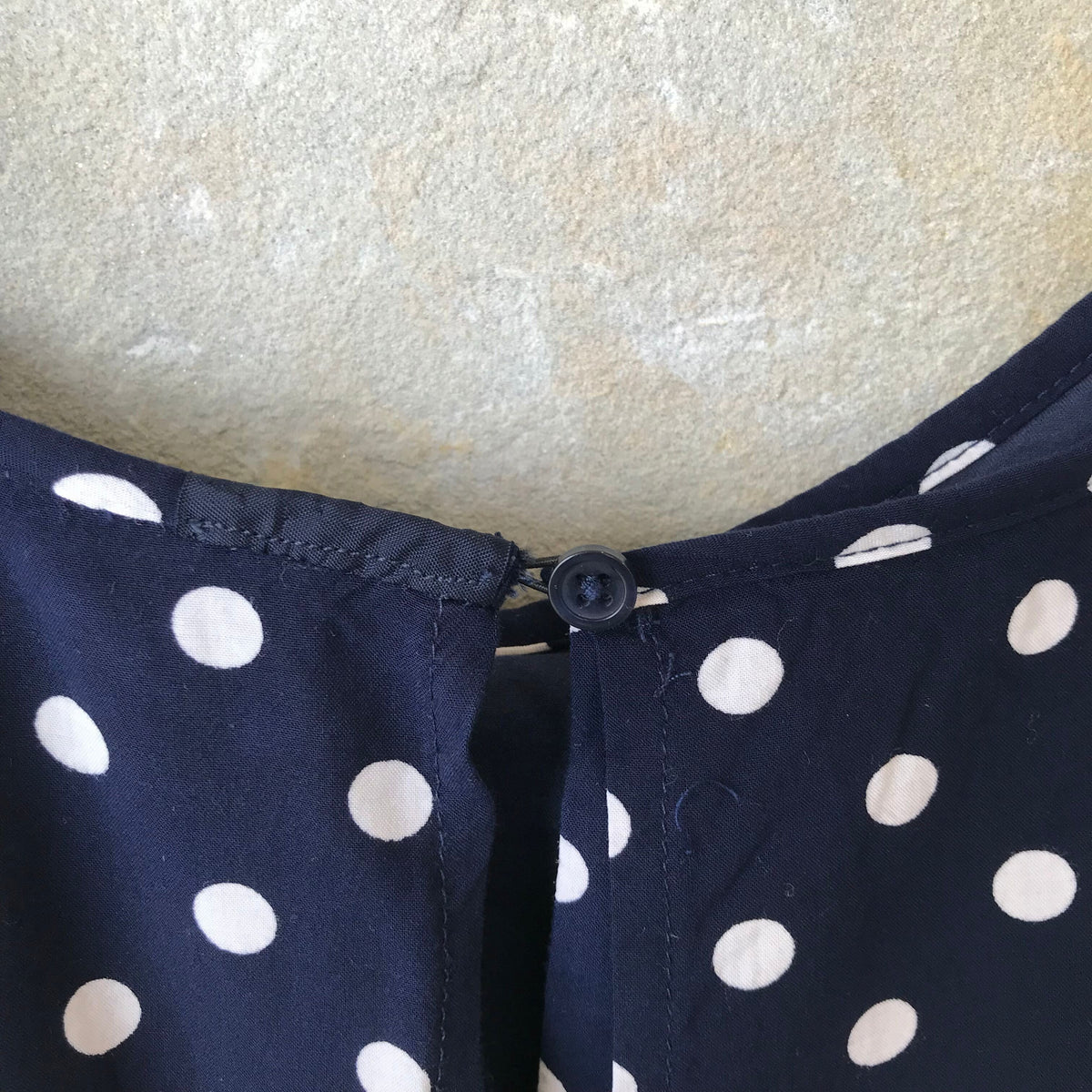 Polka dot short overalls - size 14