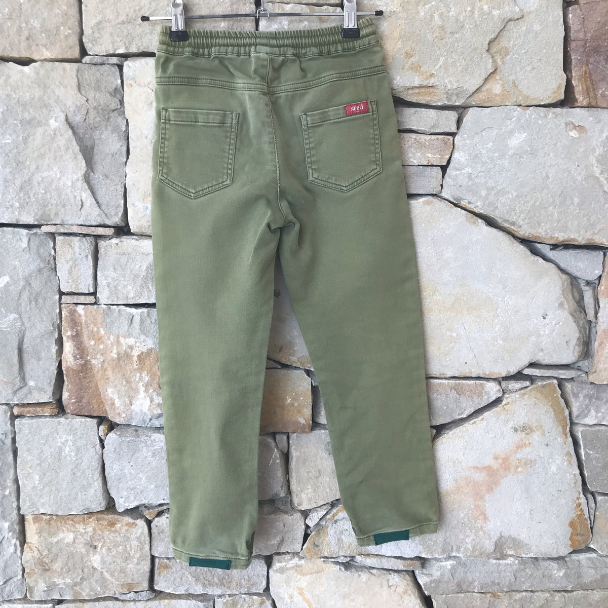 Green pineapple pants: size 7