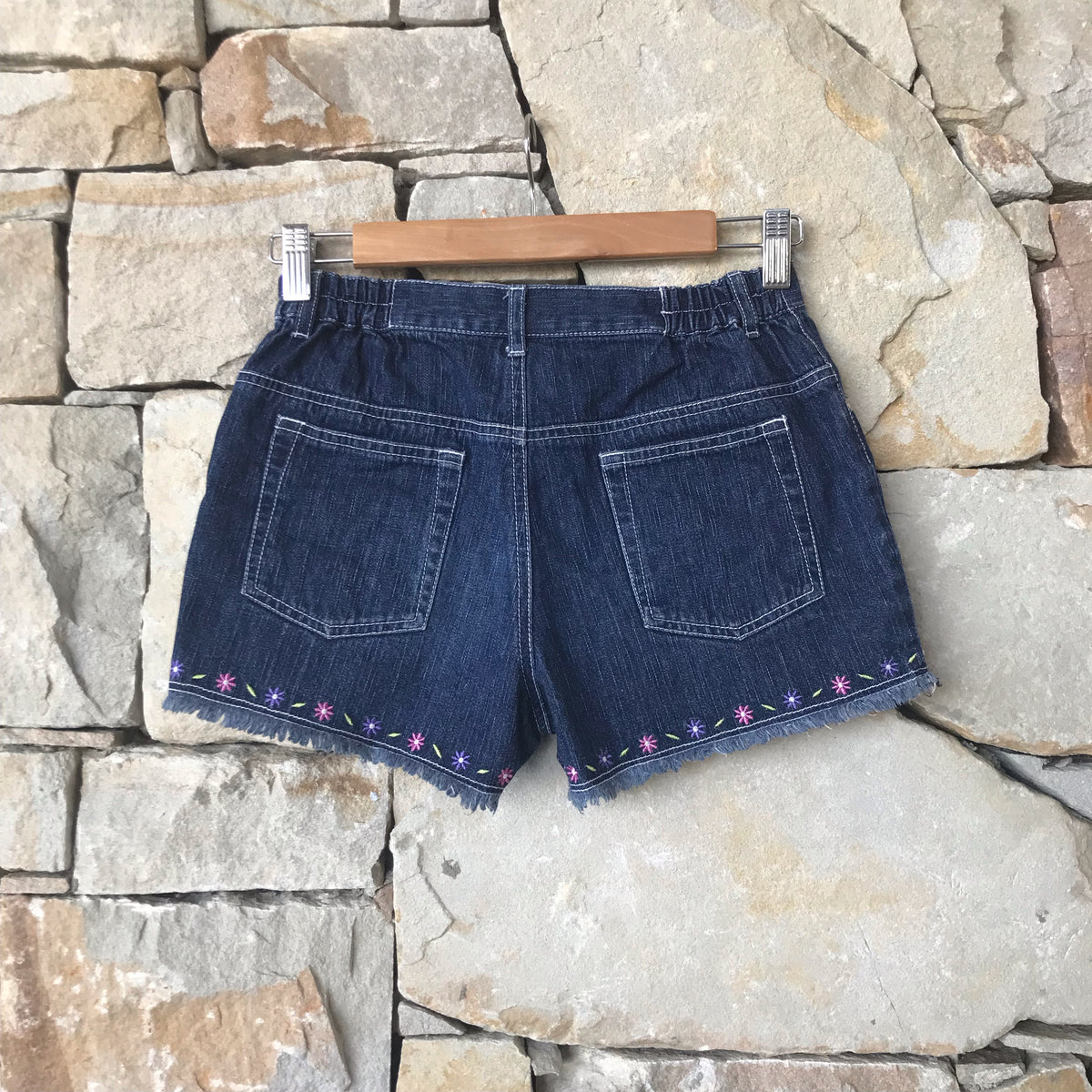 Flower power denim shorts: Size 12