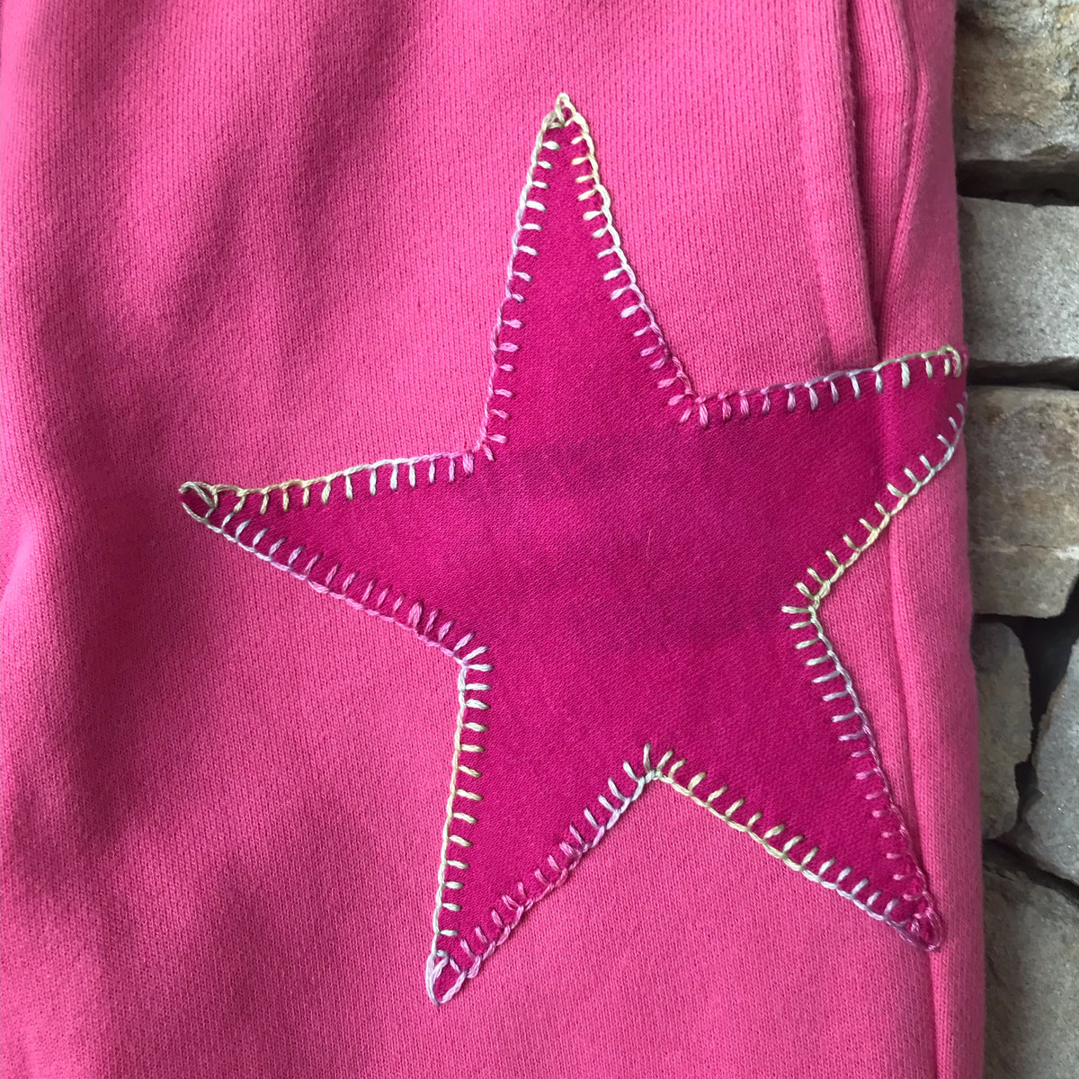 Pink stellar tracksuit pants: Size 8-9