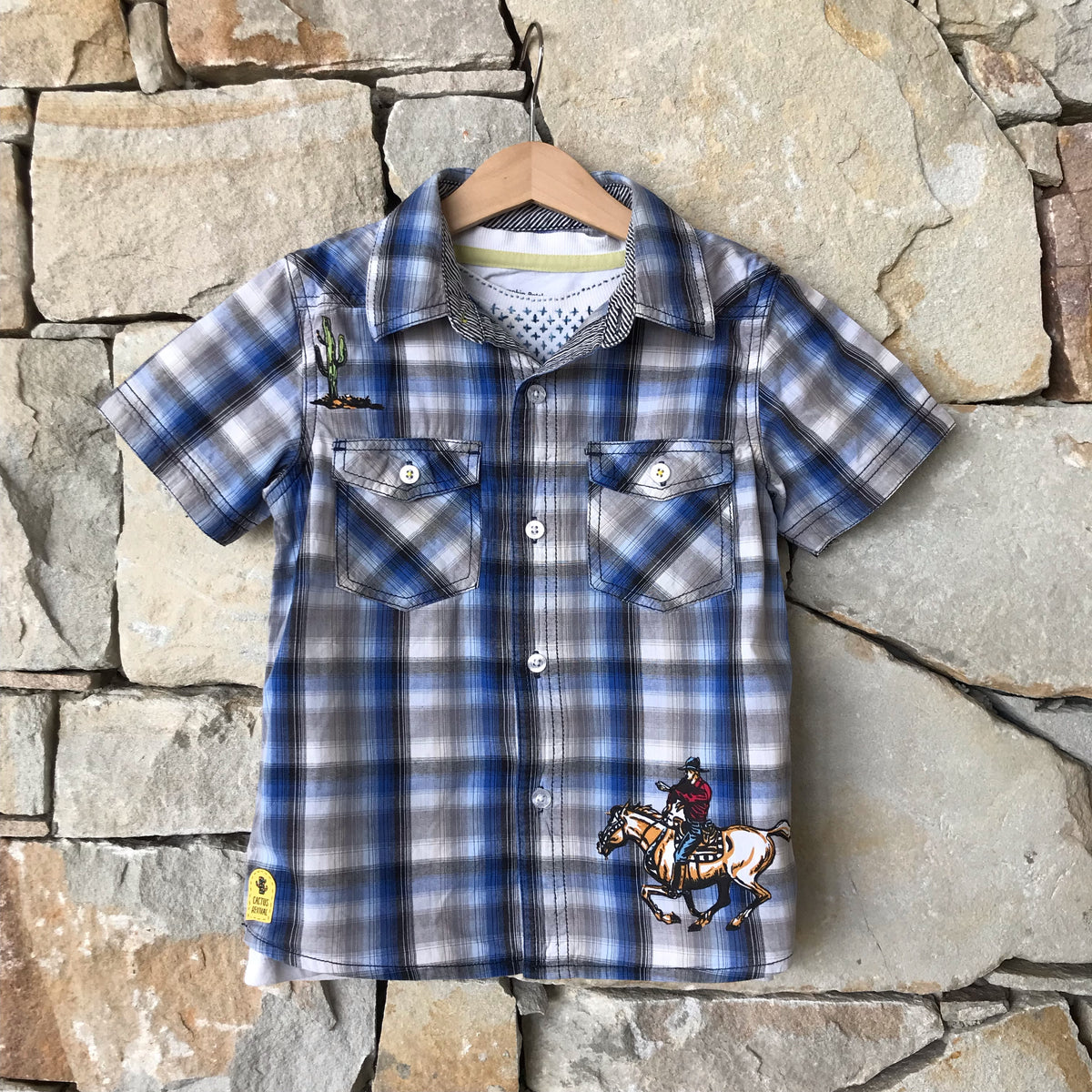 Wild west check shirt: Size 4