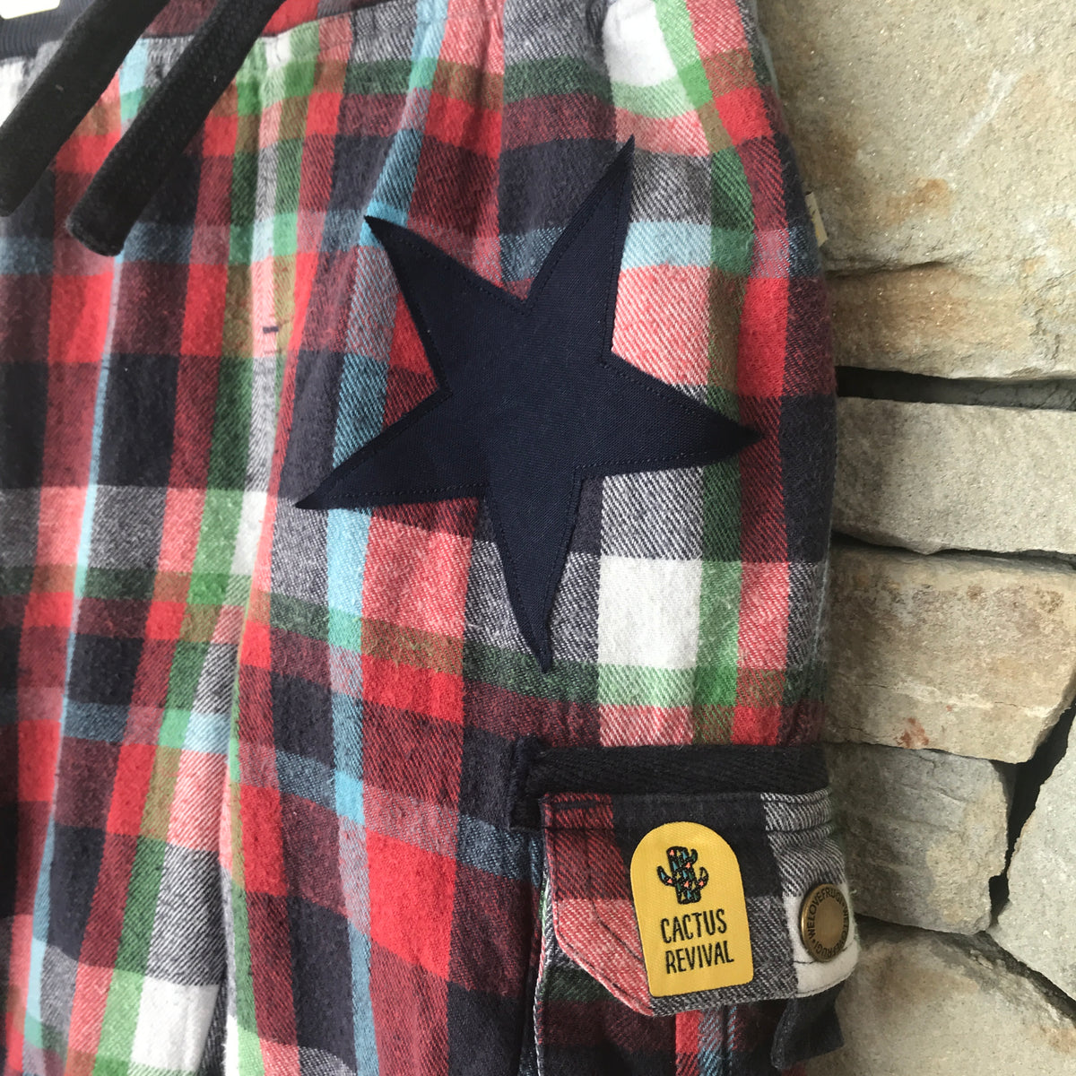 You&#39;re a star flannelette tartan pants: size 1-2